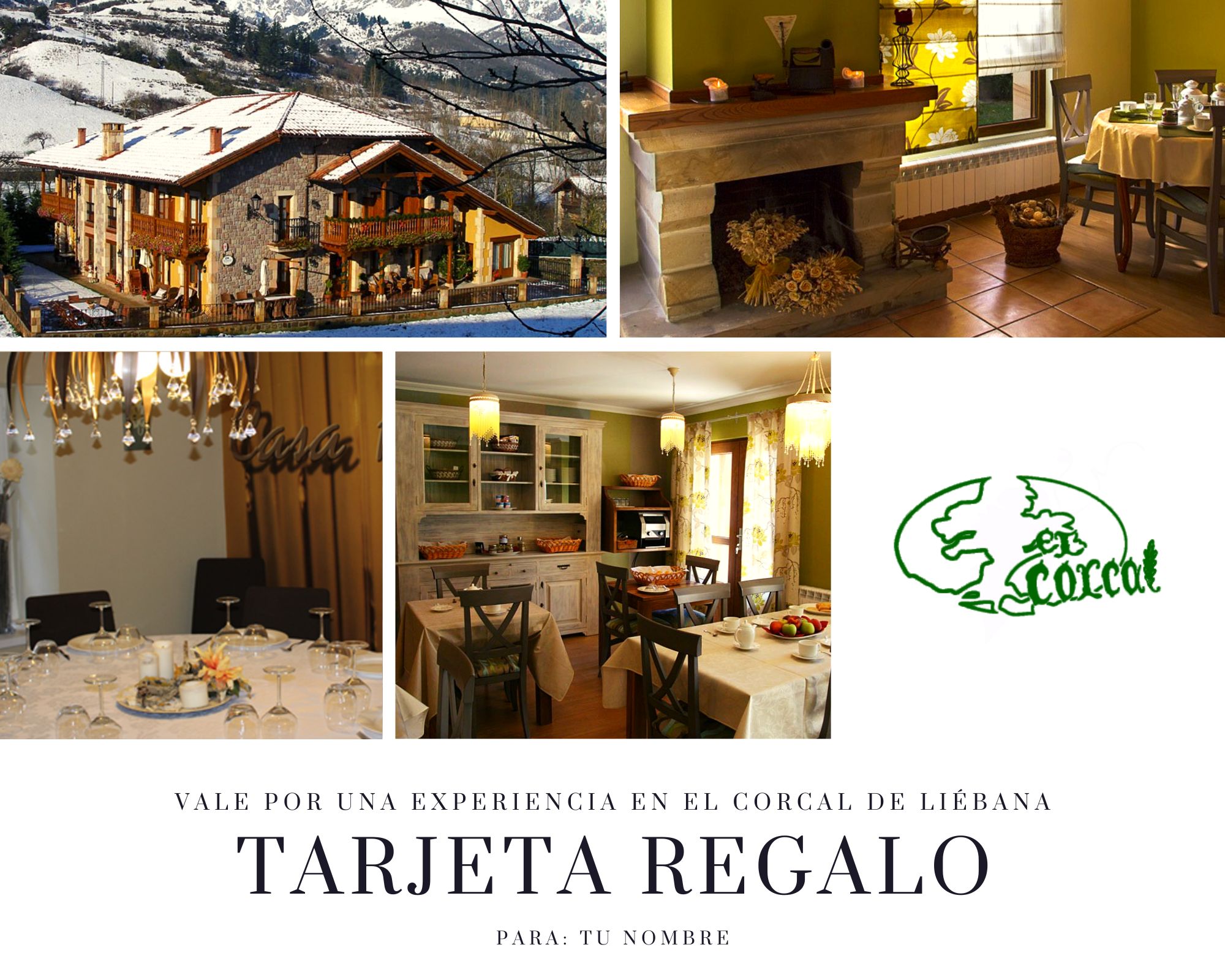 tarjeta regalo el corcal de liebana